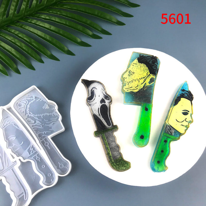 Halloween Knife Decorative Silicone Mold Drop Glue