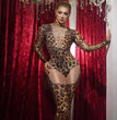 Rhinestone Tights Performance Costumes