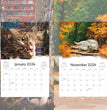 Cat Paper Calendar Interesting 2024
