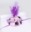 Halloween Glowing Fluff Fiber Led Feather Mask