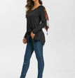Halloween Print Bat Wings Long Sleeve T-shirt European And American Women's Tops