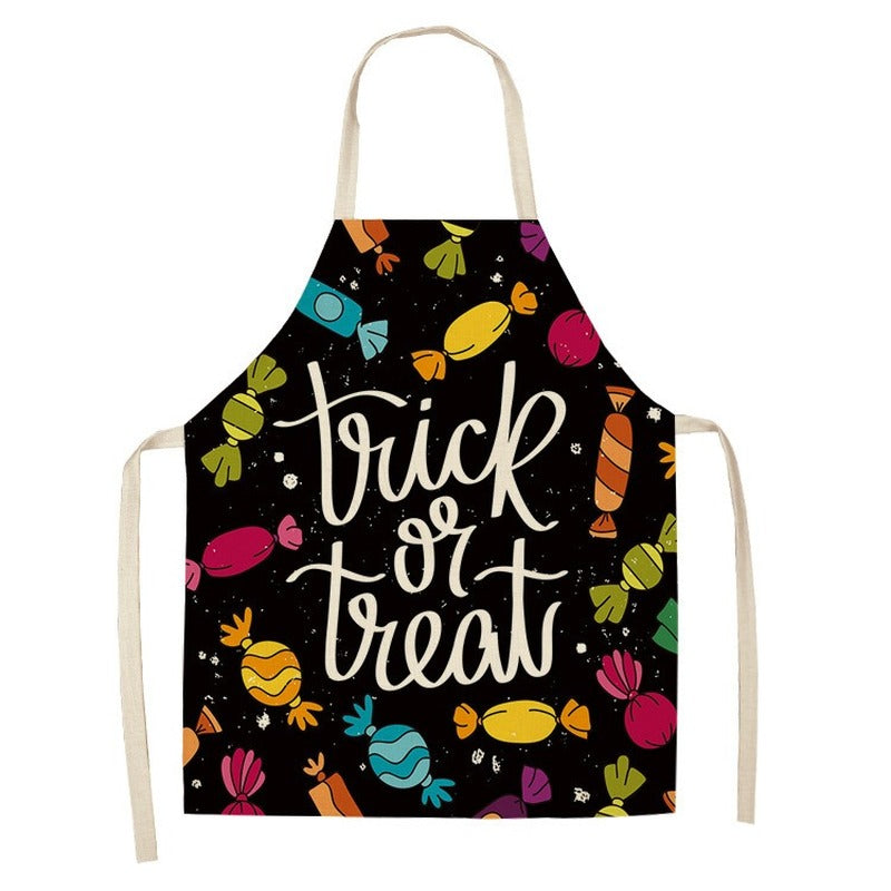 New Hot Sale Halloween Cotton And Linen Apron