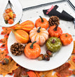 Autumn Pastoral Style Simulation Pumpkin Acorn Maple Leaf Pine Cone Halloween Diy Decoration Props
