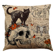 Halloween Cotton Linen Sofa Car Cushion Pillowcase