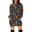Halloween Print Long Hoodie With Pockets Sweater Long Sleeve Clothes Women
