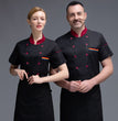 Catering Restaurant Hotel Work Clothes Male Short-sleeved Thin Section Summer