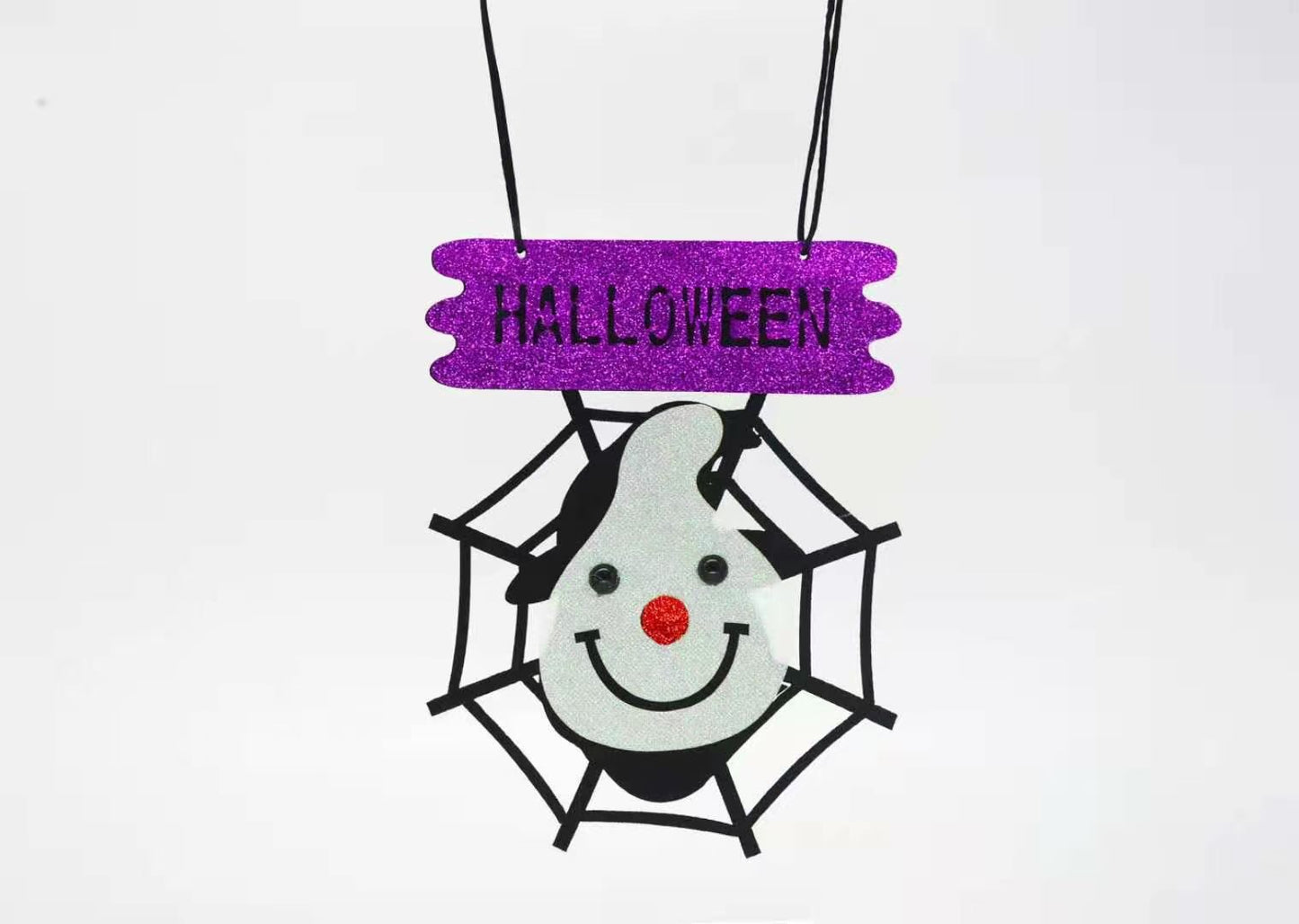 Halloween Pendant Broom Pumpkin Lantern Light Music Tricky Funny Bar Playground Decorative Lantern