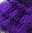 Girls' Halloween Mesh Cake Short Sleeve Dress