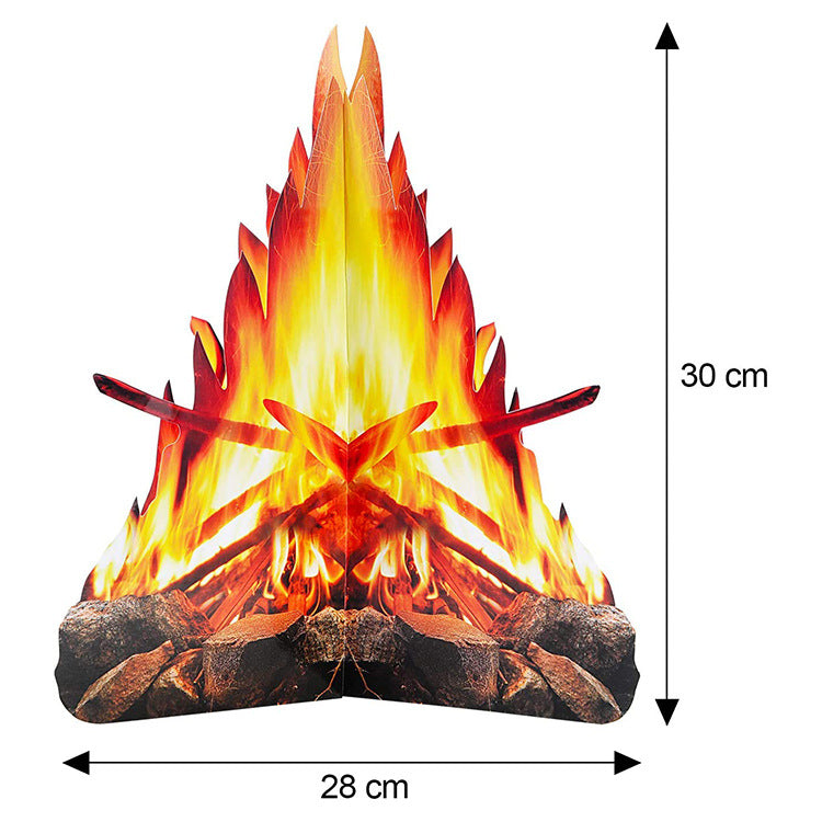 Bonfire Decoration Scene Props Halloween Flame Ornament