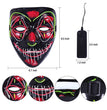 EL Cold Light Ghost Festival Halloween Horror Scary Tricky Mask
