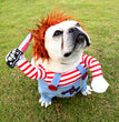 Dagger Pet Changing Clothes Festival Funny Halloween Knife Dog Clothes Cat Standing Clothes Pet Autumn And Winter New
