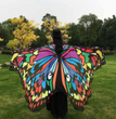 Peacock Feather Halloween Cape Chiffon Peacock Cape