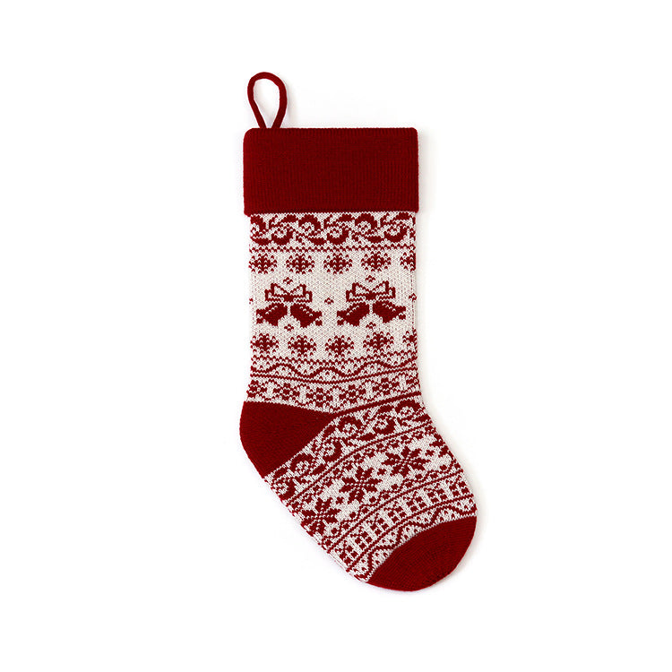 European And American Jacquard Yarn Gift Bag Christmas Decoration