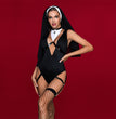 Women's Halloween Cosplay Nun Costume Set