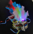 Glowing Fiber Optic Mask Halloween Masquerade Led Princess Feather Children