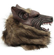 Halloween Masquerade Bar Decoration Cool Shape Vinyl Wolf Head Mask Hood