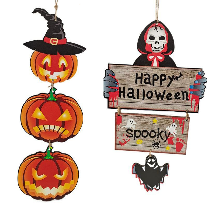 Halloween Pumpkin Bat Shape Craft Hanging Decoration