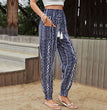 Women's Summer Ethnic Style High Waist Print Pocket Yoga Pants