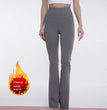 Fleece-lined Yoga Bootleg Pants High Waist Hip Lift Outdoor