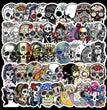 Halloween Symphony Scary Skull Sticker