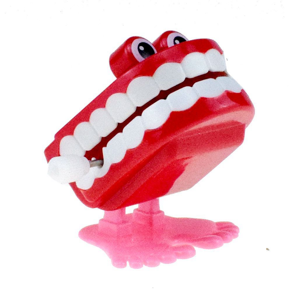 Halloween Wind Up On The Chain Jump Ghost Teeth Jumping Tooth Gift Dental Model Toy For Children Toys All Saints' Day