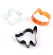 Colorful Stainless Steel Halloween 3 Piece Biscuit Mould