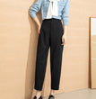High Waist Draped Sickle Modal Suit Pants