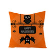 Home Halloween Pumpkin Linen Pillow Cover