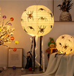 Halloween Glowing Paper  String Props Decoration Shopping Mall Layout Pumpkin Lantern