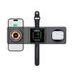 3 IN 1 Magnetic Folding Wireless Charger Station For IPhone Transparent Fast Charging For IWatch And Airpods