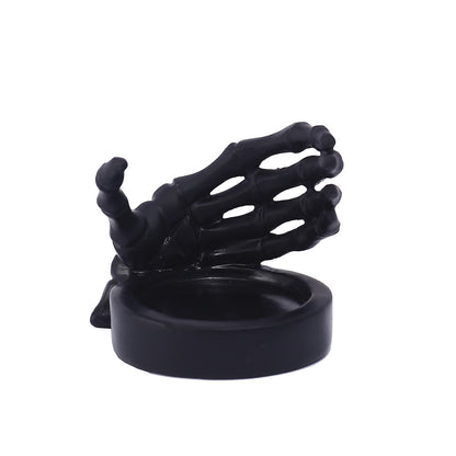 Skull Hand Guard Candlestick Base Halloween Furnishings Jewelry Storage Tray