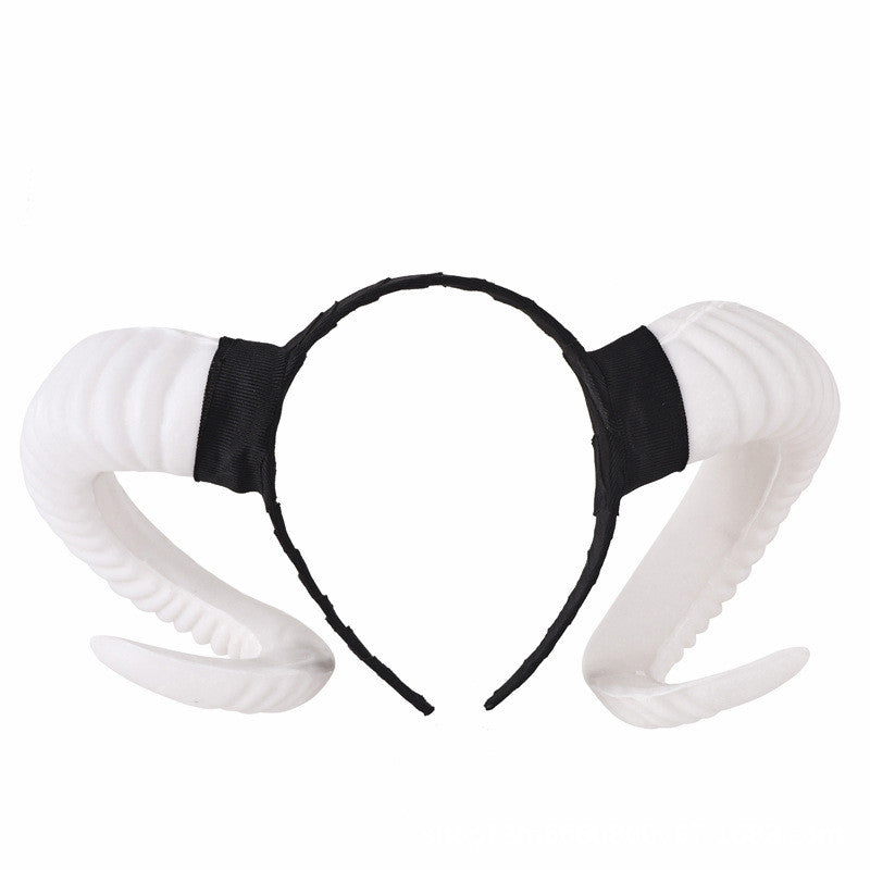 Fashionable Personality Halloween Ram's Horn Hair Band