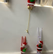 Electric Santa Claus Climbing Ladder Plastic