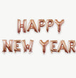 2024 Happy New Year Aluminum Balloon 16-inch Happynewyear