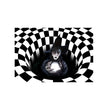 3D Plaid Floor Mat Halloween Clown Door Mat Sewer
