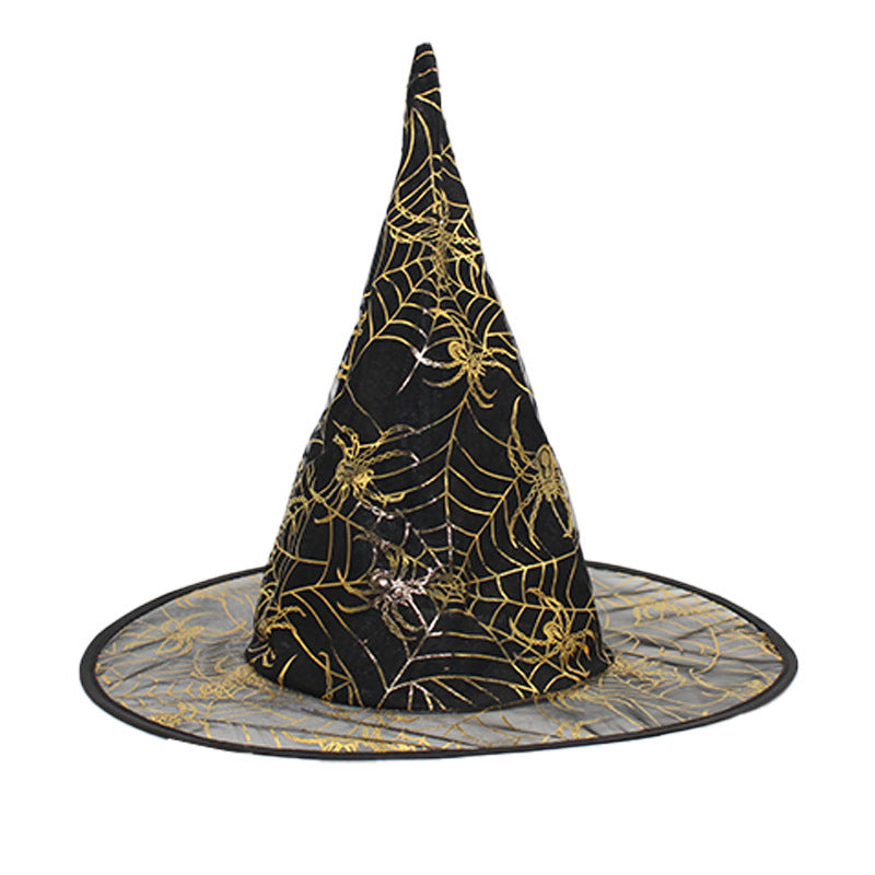 Witch Hat Halloween Black Polyester Ball Dress Up