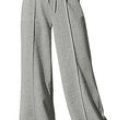 Women's Casual And Comfortable High Waist Drawstring Solid Color Sports Home Wide Leg Trousers