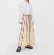 Women's Striped Tassel Knitted Skirt
