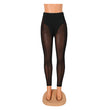 Women's Mesh Stretch Black Tight Trousers Leggings