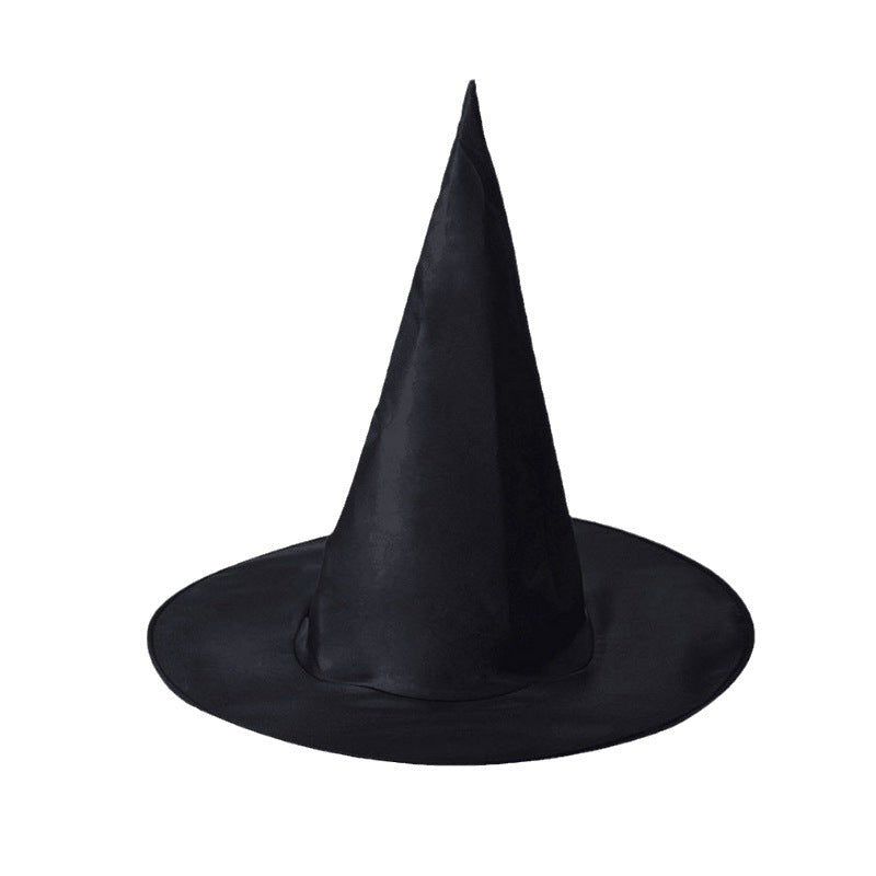 Witch Hat Halloween Black Polyester Ball Dress Up