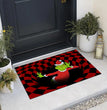 3D Plaid Floor Mat Halloween Clown Door Mat Sewer