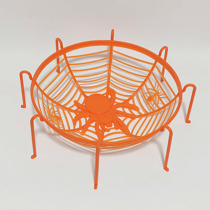 Halloween Spider Web Fruit Plate Fruit Basket Drain