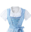 Halloween Munich Beer Long Short-sleeved Printed Lace-up Dress