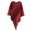 Drizzle autumn and winter women's color bump cape cape knitted sweater coat
