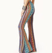 Hip Retro Printed Bootleg Pants Casual Pants