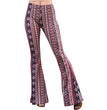 Hip Retro Printed Bootleg Pants Casual Pants