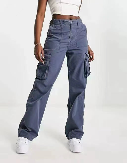 Casual Versatile Workwear Pants Women's High Waist Slimming Pants