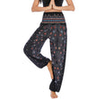 Printed Wide-leg Pants Casual Trousers