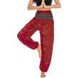 Printed Wide-leg Pants Casual Trousers