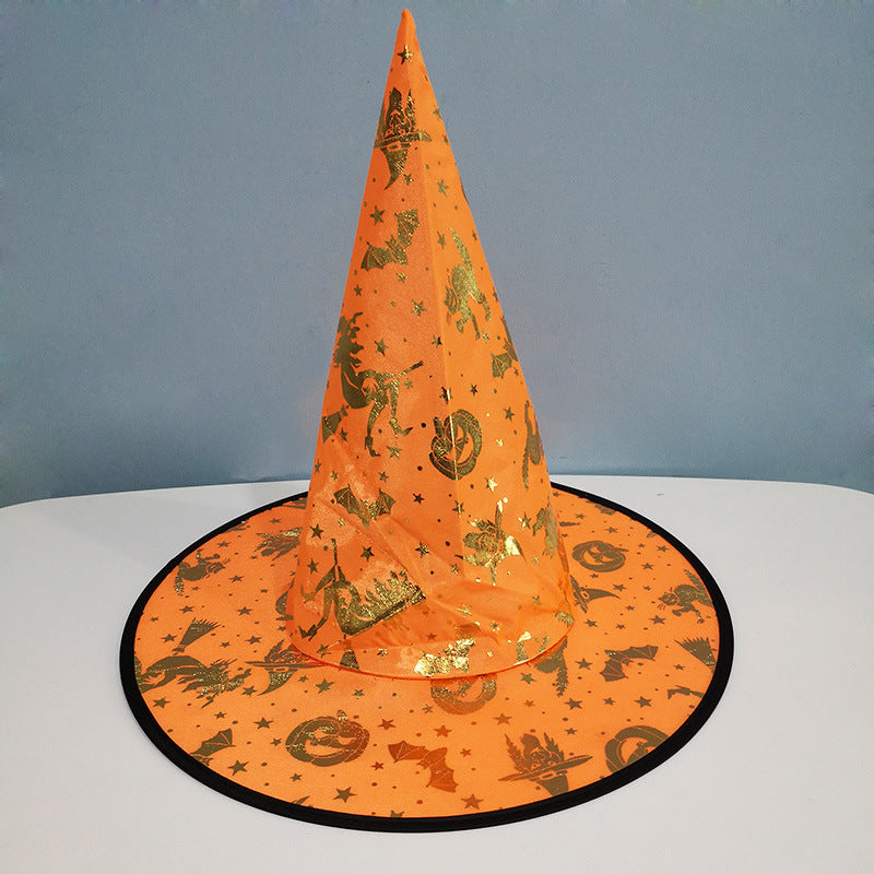 Witch Hat Halloween Black Polyester Ball Dress Up